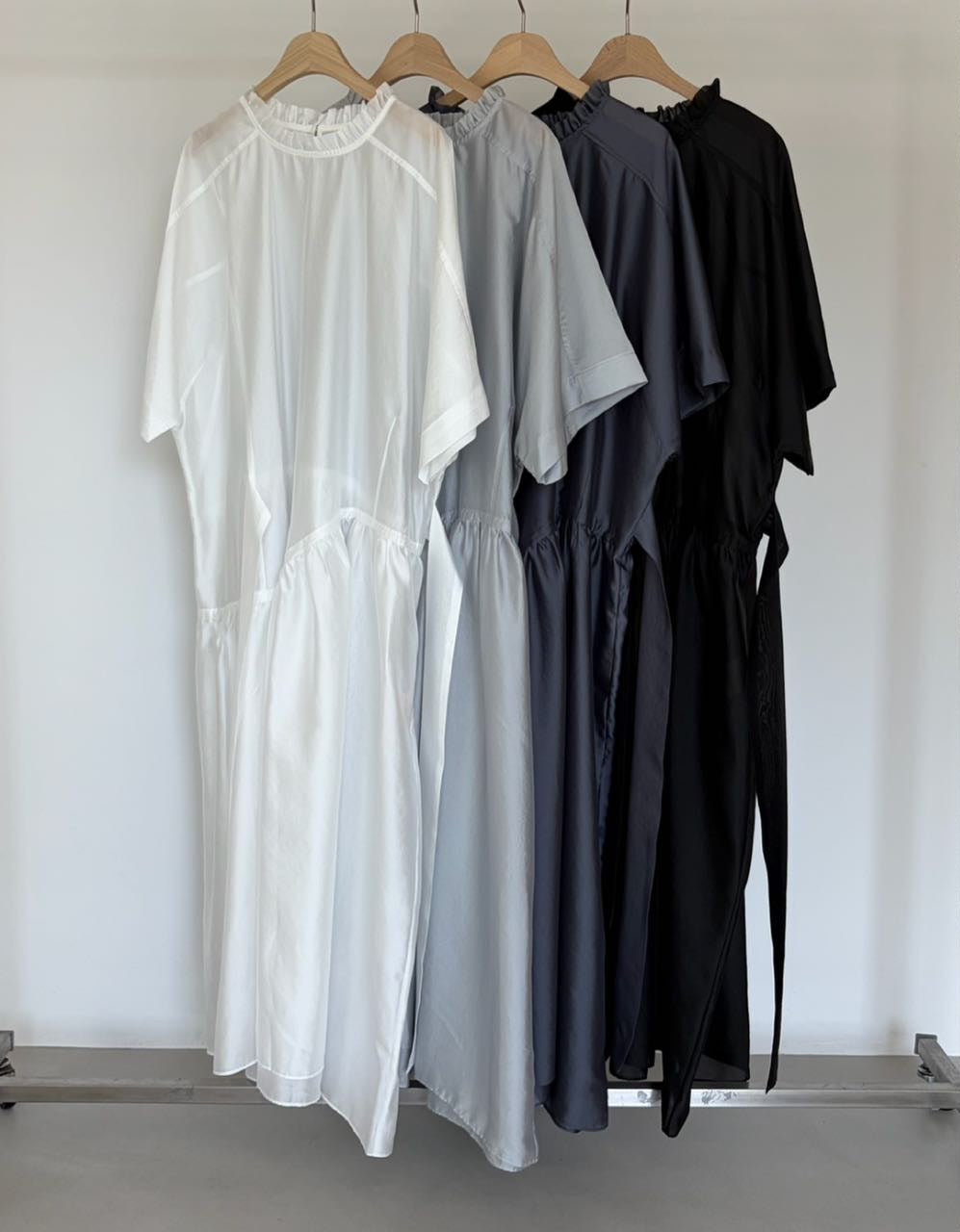 Airy Sheer Ribbon Dress