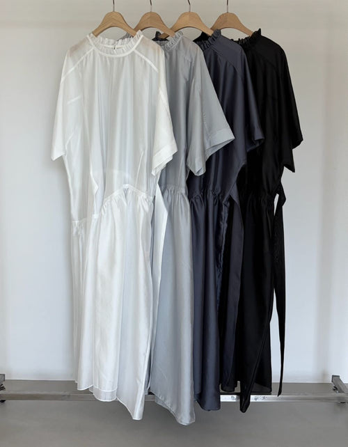 Airy Sheer Ribbon Dress