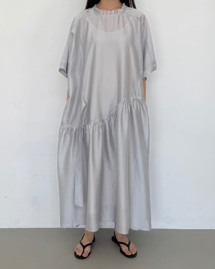 Airy Sheer Ribbon Dress