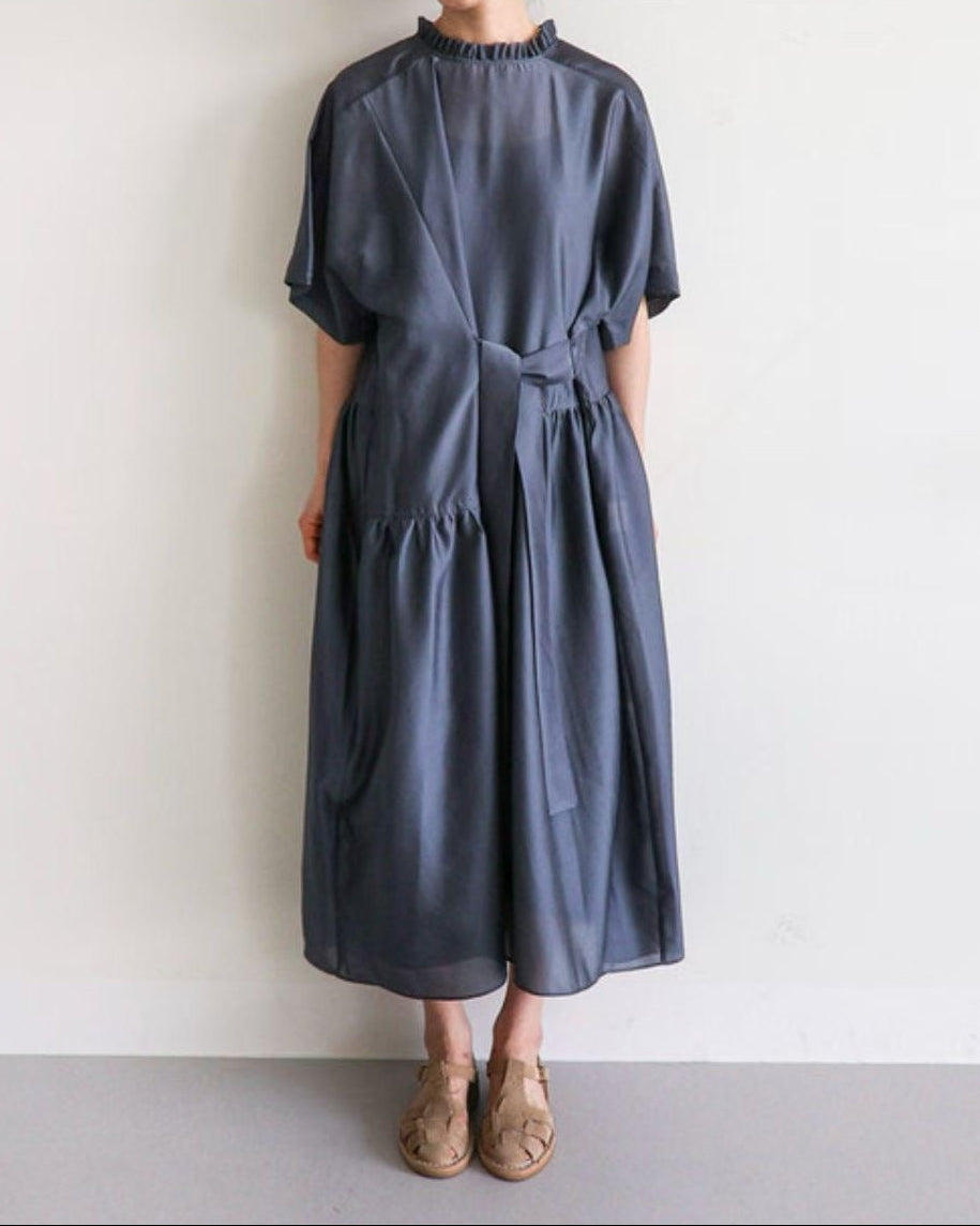 Airy Sheer Ribbon Dress
