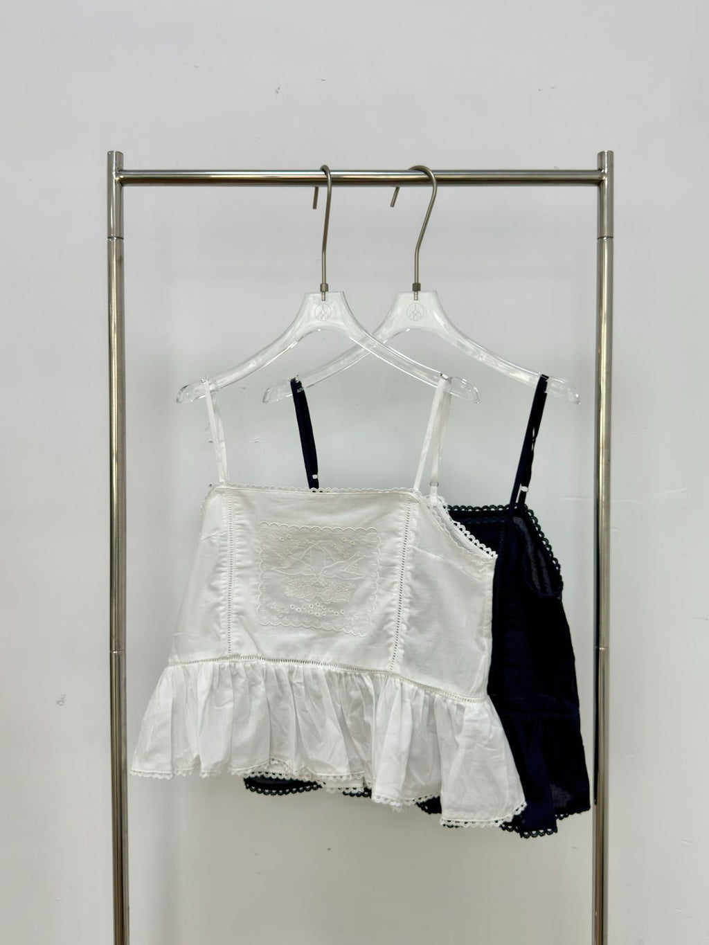 Embroidery Ruffle Cami
