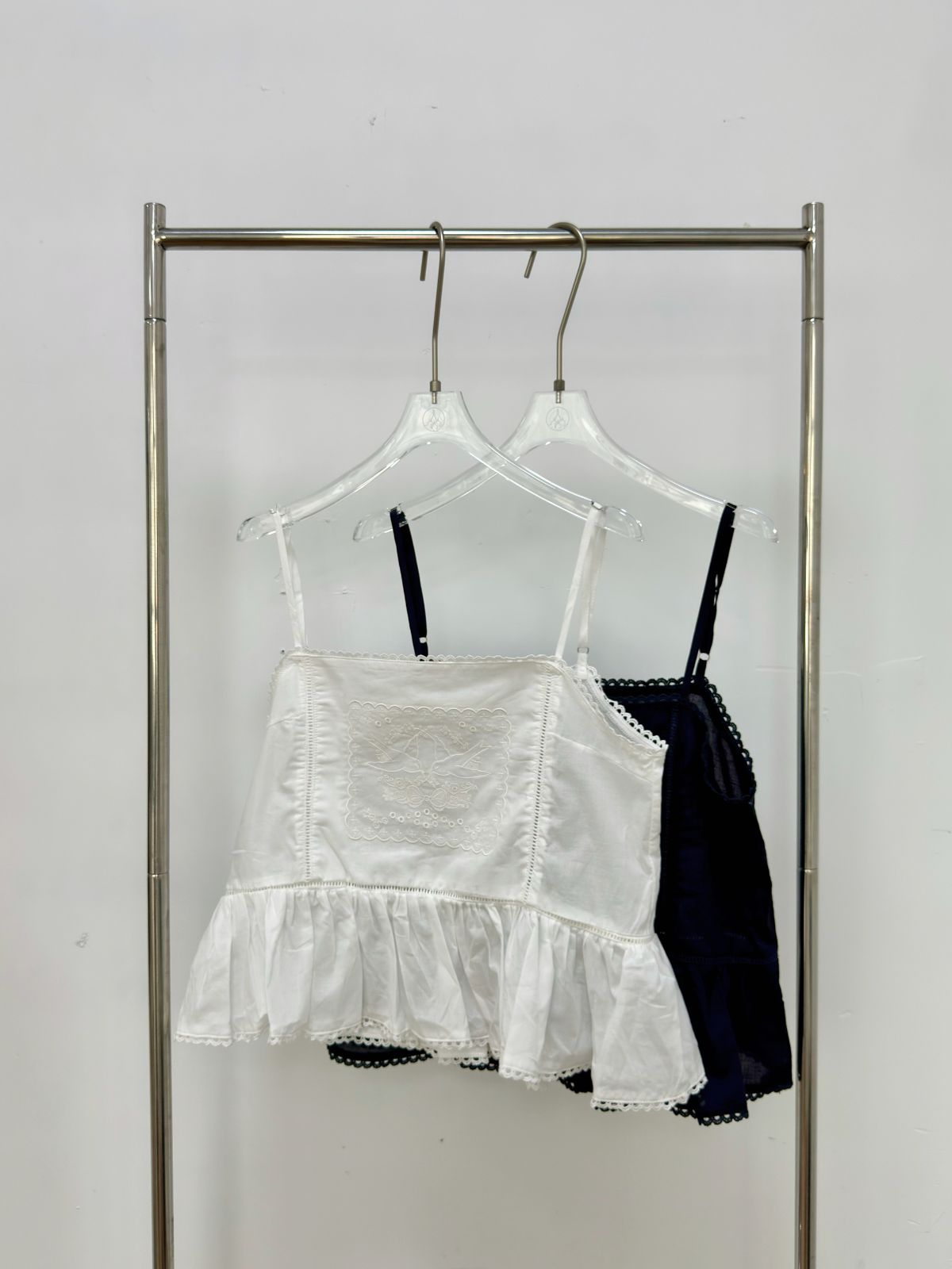 Embroidery Ruffle Cami