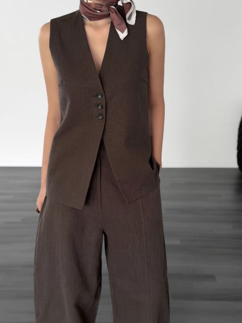 Linen Line Vest