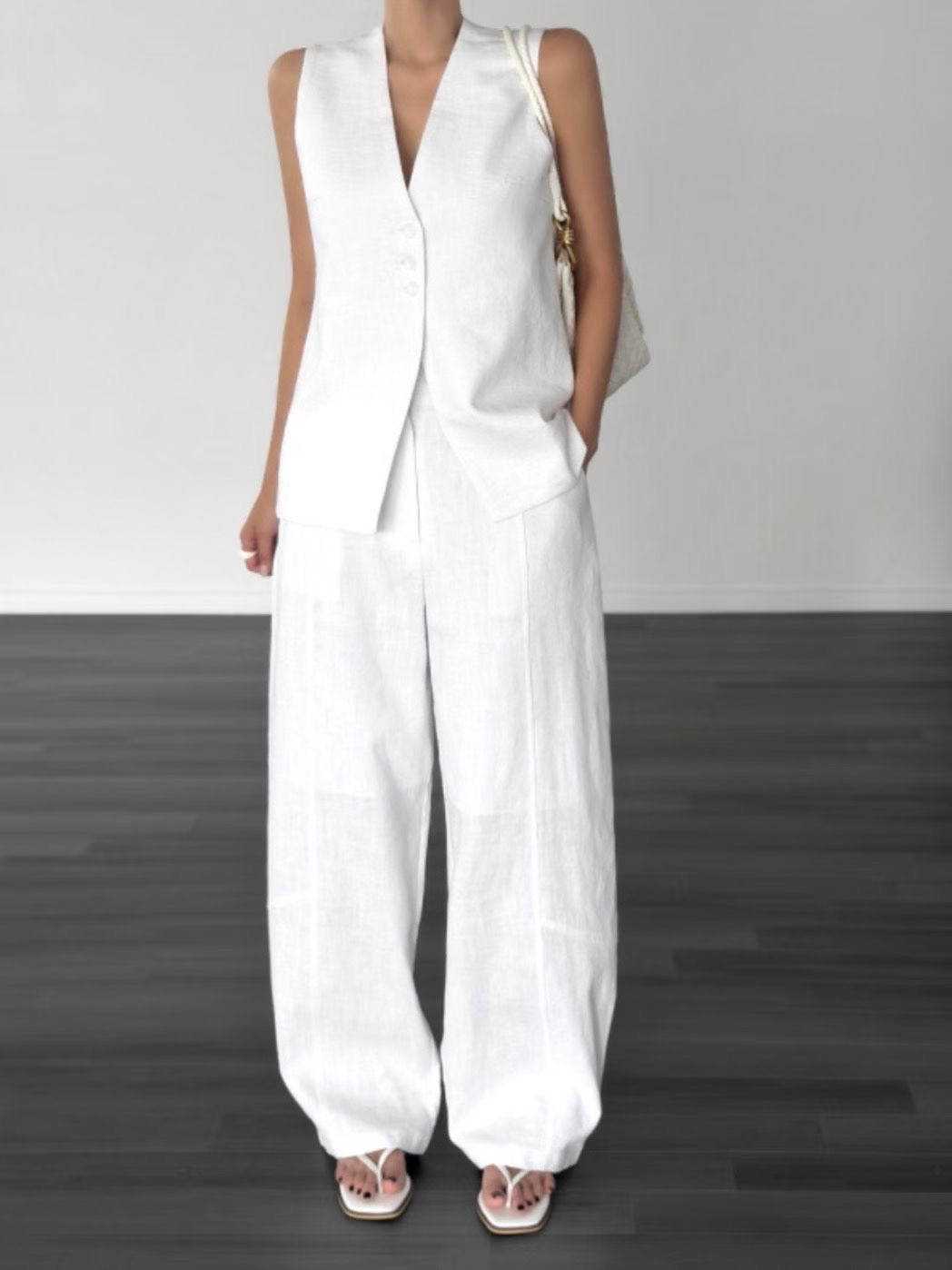 Linen Line Vest
