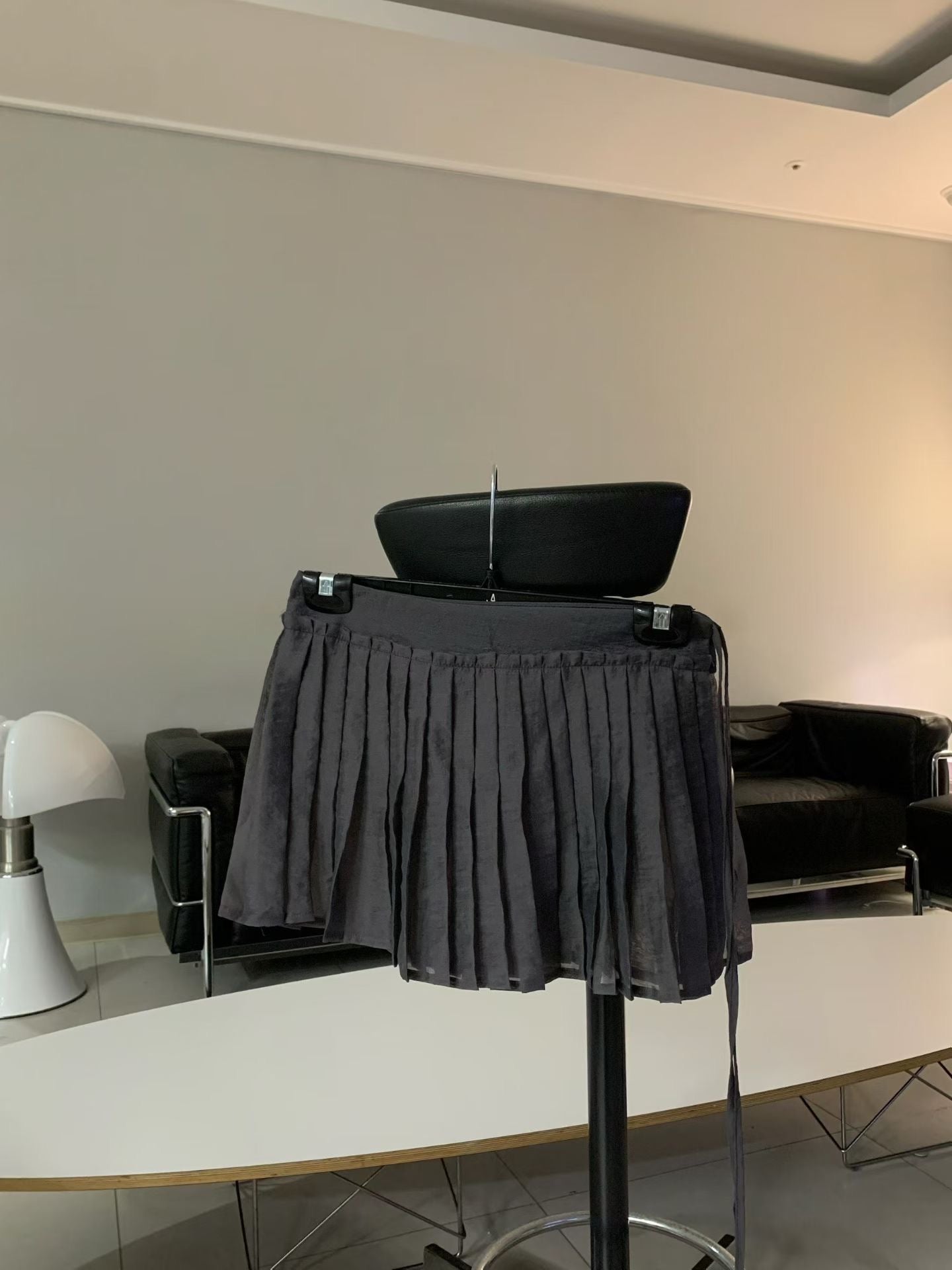 Pleated Wrap Skirt