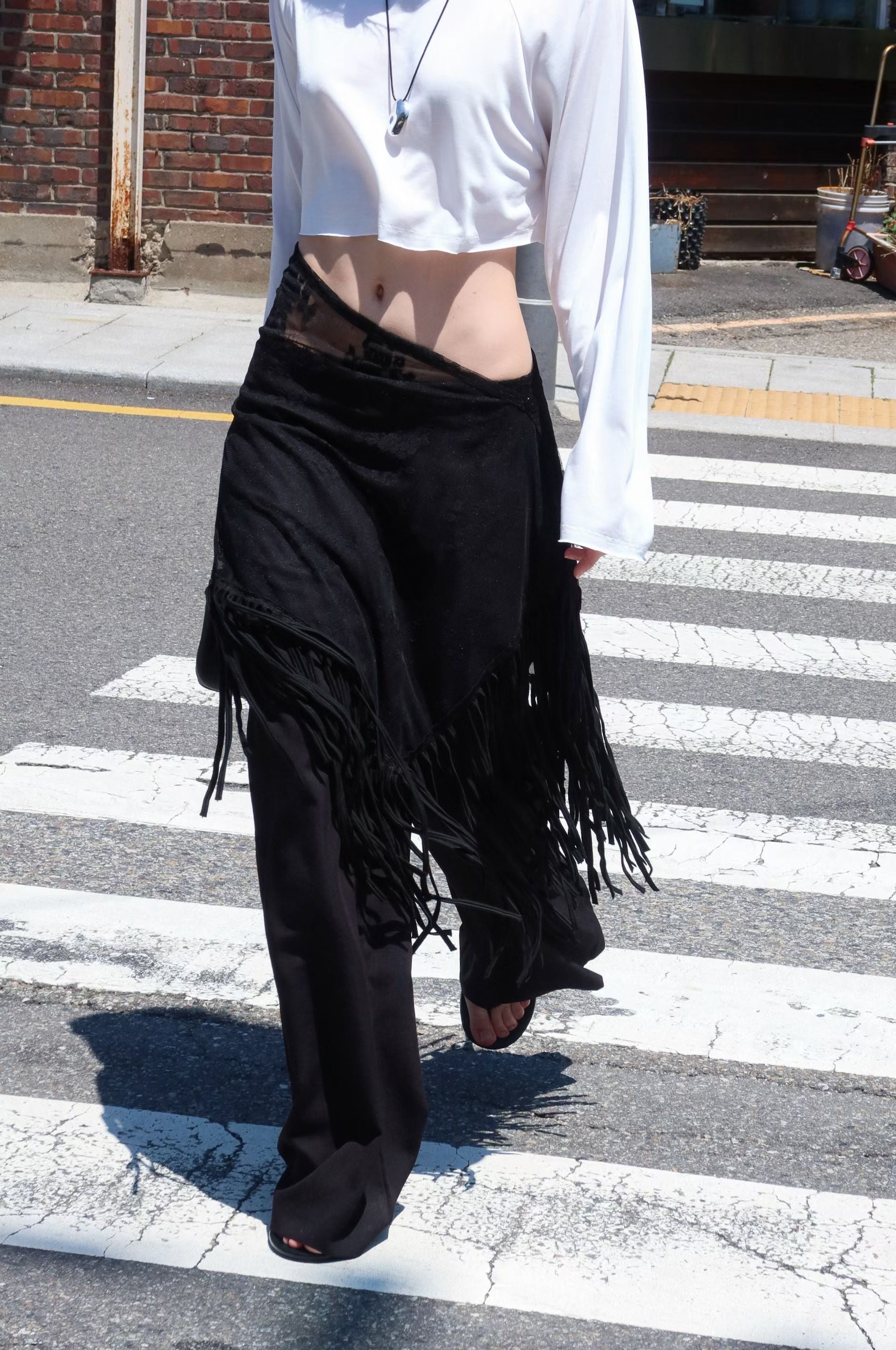 Tassel Wrap Skirt