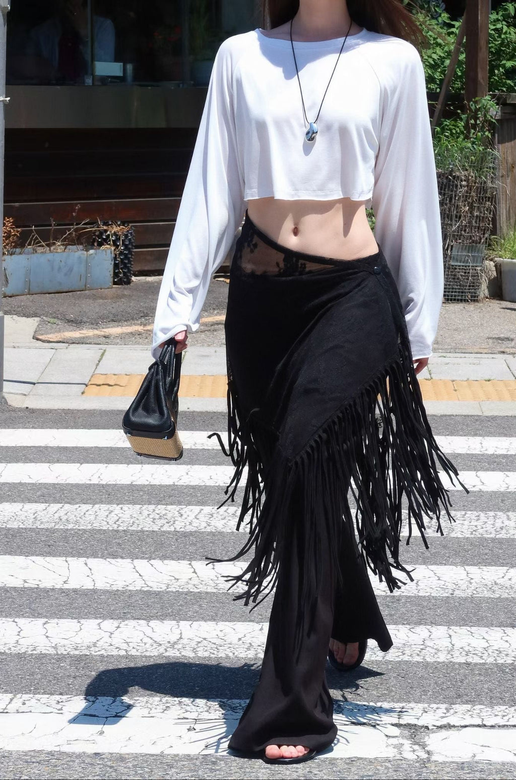 Tassel Wrap Skirt