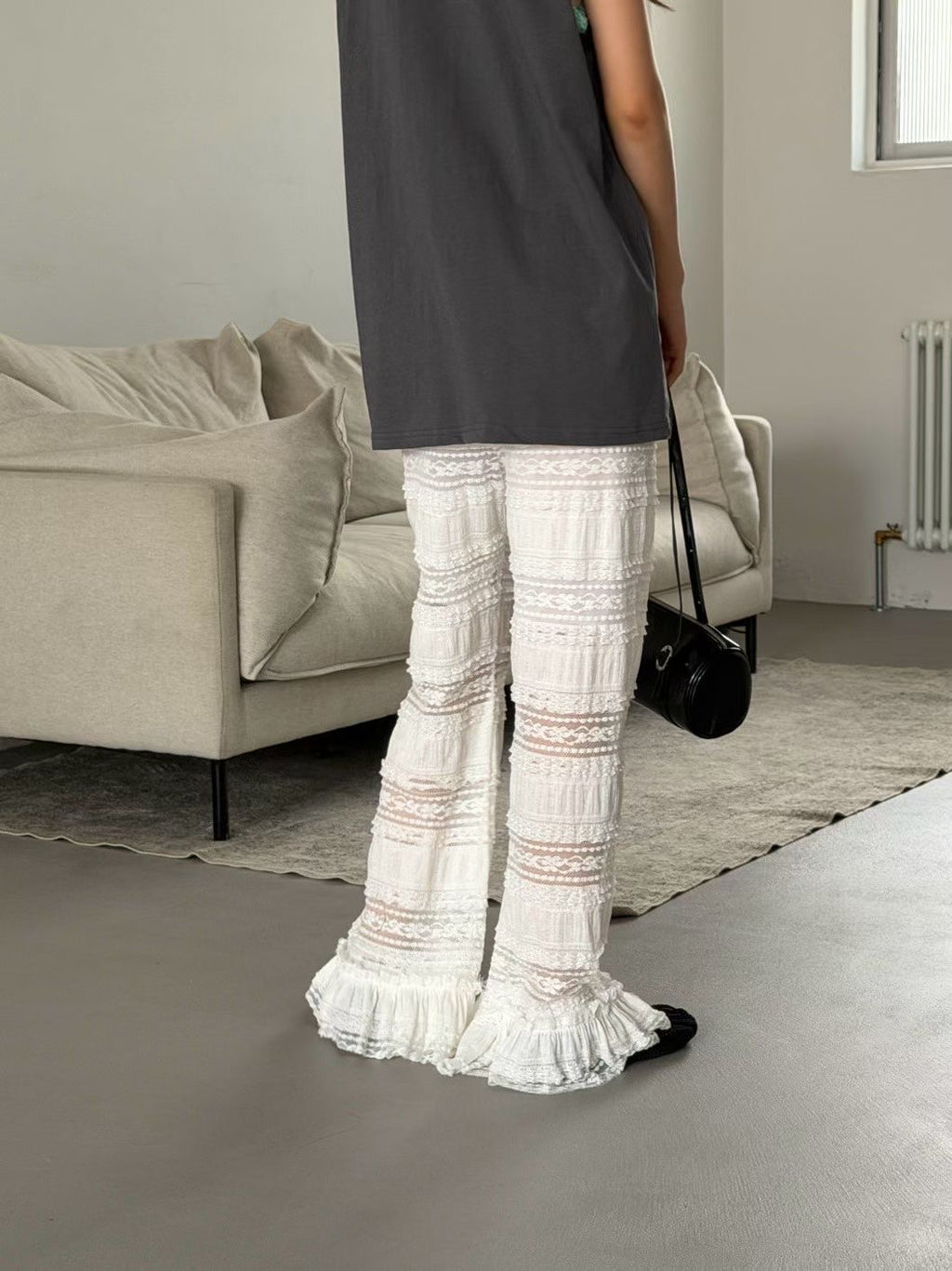 Tiered Lace Pants
