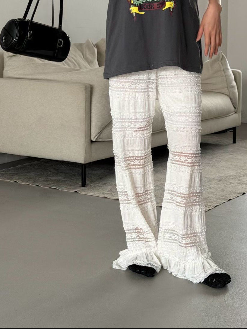 Tiered Lace Pants