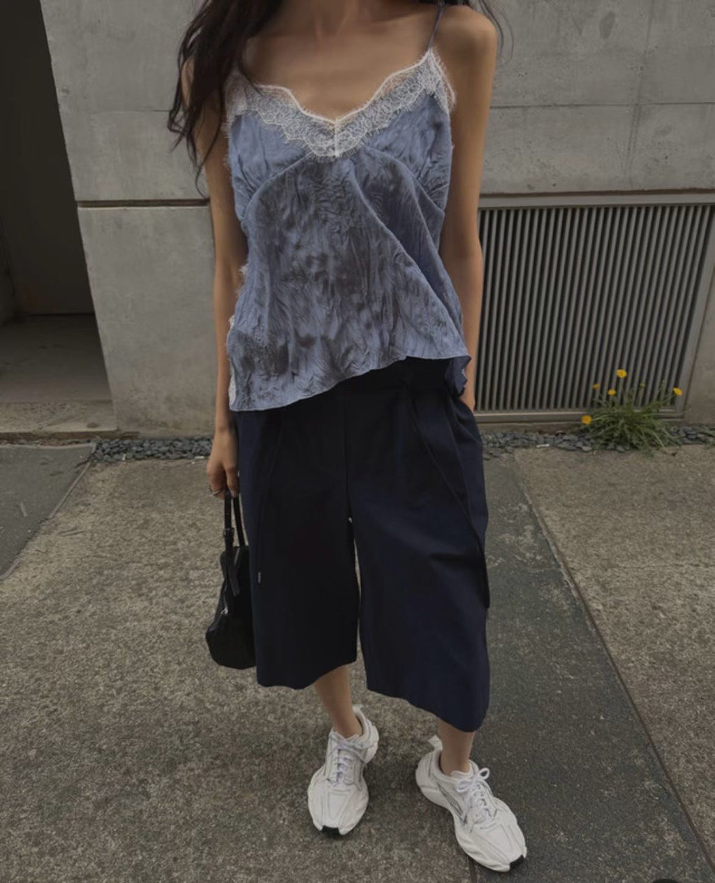 Wrinkle Lace Cami