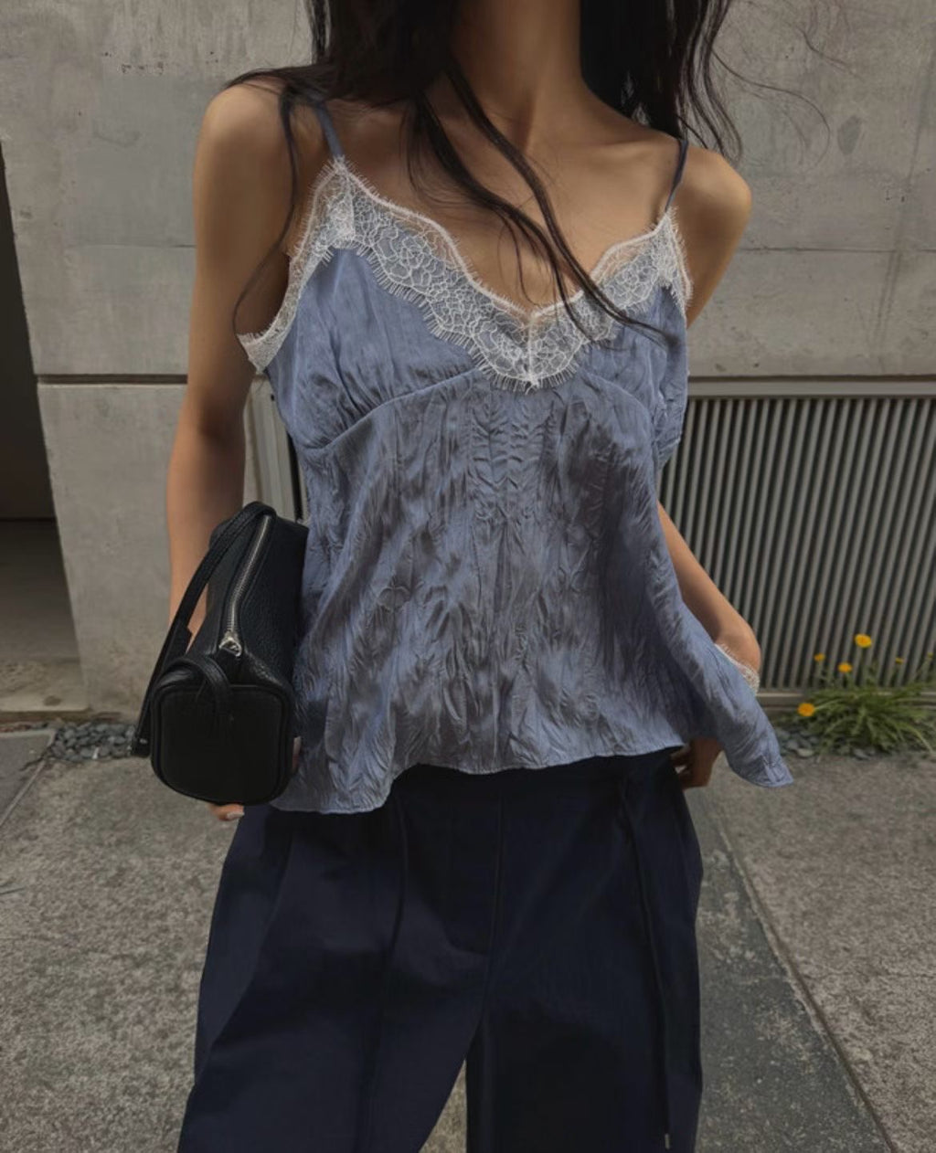 Wrinkle Lace Cami
